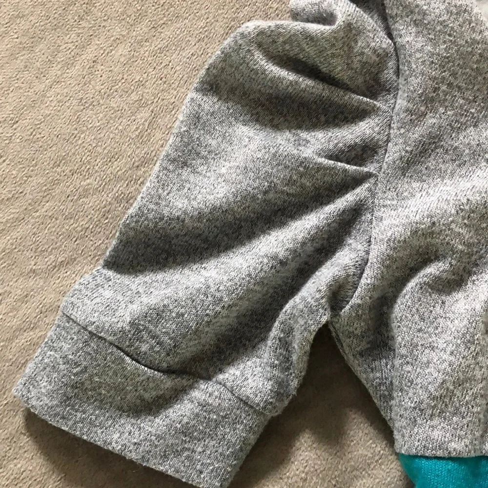 My Michelle Dress Girls Size 8‎ Gray Teal Blue Black